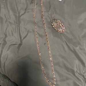 Lia Sophia necklace and bracelet matching set